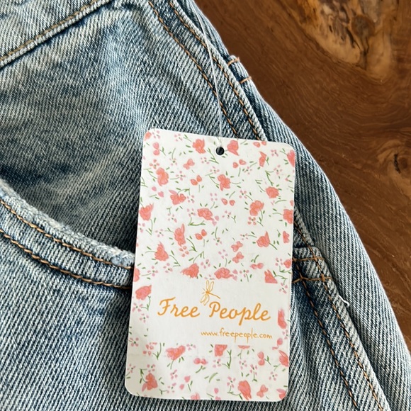 *HOST PICK* NWT We the Free - Free People Mile High Blue Cutoff Skirt - Picture 7 of 8